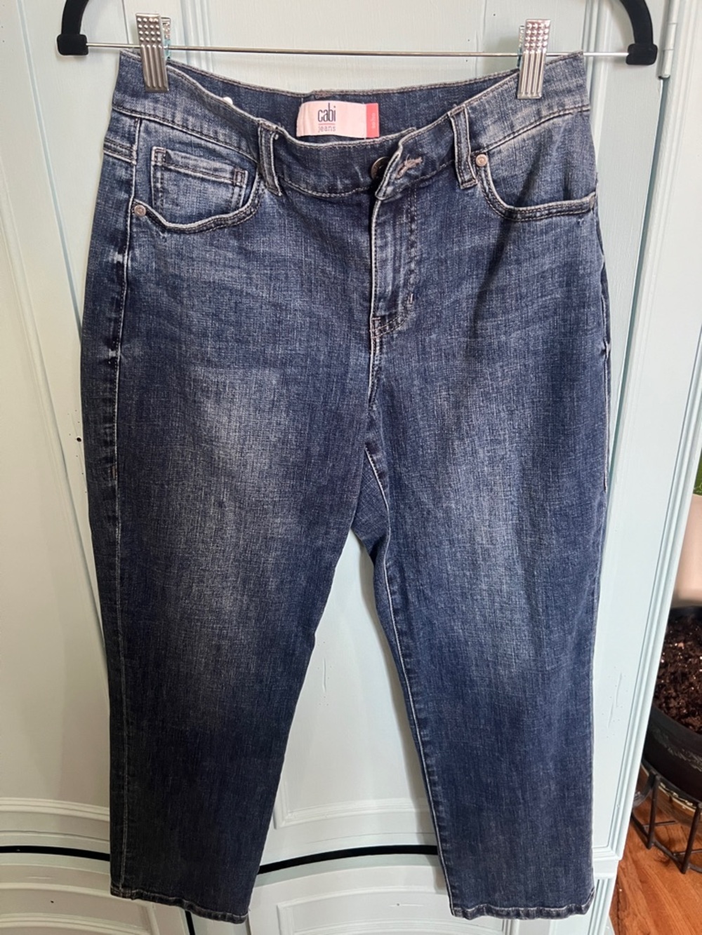 CAbi Dark Wash Blue Ankle Jeans